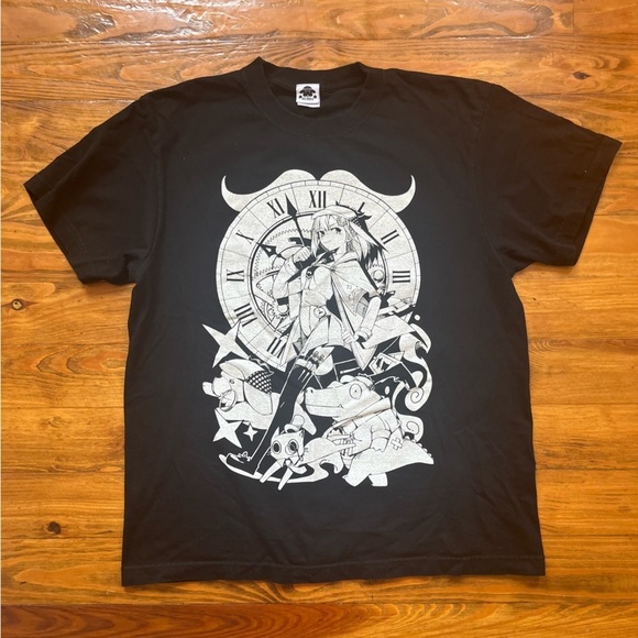 Hololive Bubba Watson Amelia Birthday Commemoration 2022 Black Anime Graphic Tee - Picture 1 of 7
